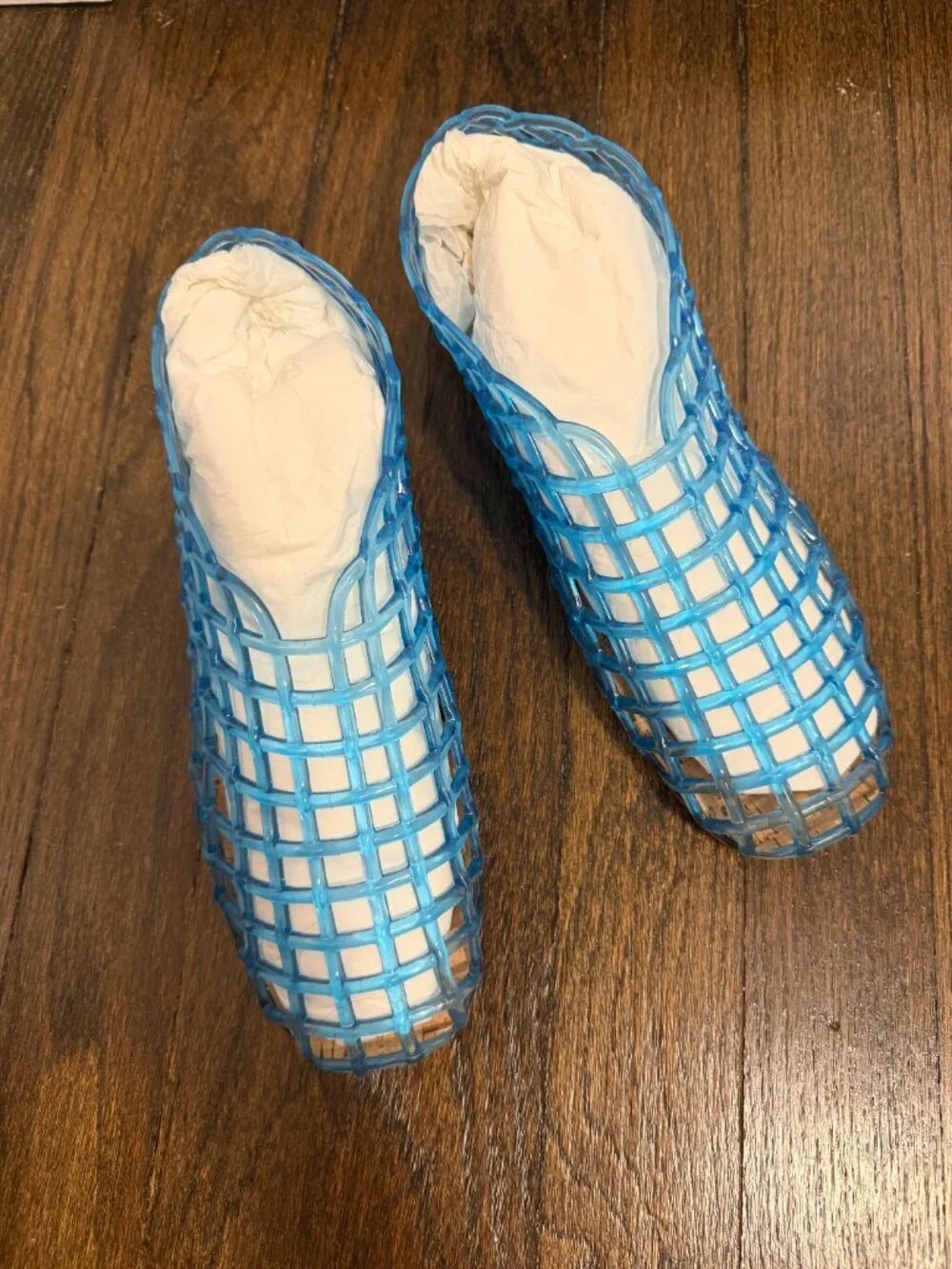 The Row Mara Jelly Flat in Electric Blue US Size 8.5 IT Size 38.5 NWT